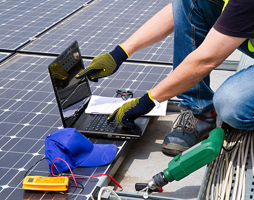 亿晶光电安装现场